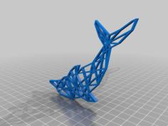 Dolphin 2D Wall Sculpture 3D Printer Model