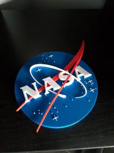 Badge NASA 150×19 Mm 3D Printer Model