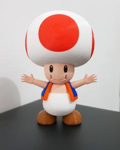 Toad From Mario Games – Multi-color 3D Printer Model