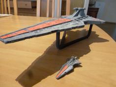 Venator-style Super Star Destroyer High Detail 3D Printer Model