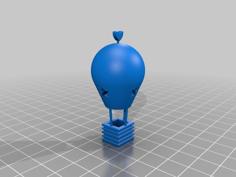 Bulb-shaped Balloon Miniature Toy 3D Printer Model