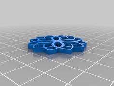 Mandala Earrings 3D Printer Model