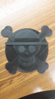 One Piece-Luffy’s Emblem Wall Mount 3D Printer Model