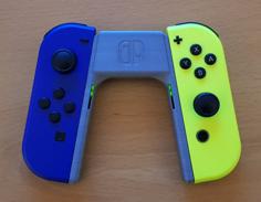 Joycon Grip With Front-Looking LED Windows 3D Printer Model