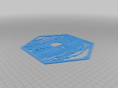 Sunset Over The Water Surface Wall Or Table Decoration 3D Printer Model