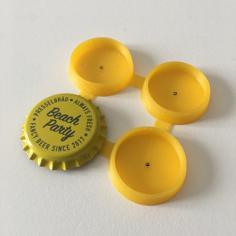 Bottle Cap Laser Jig (Customizable) 3D Printer Model