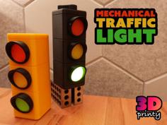 Mechanical Traffic Light 3D Printer Model