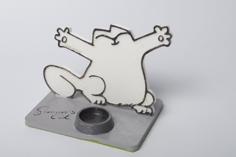 Simon’s Cat Phone Stand 3D Printer Model