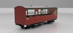 On30 O Scale 1:48 Puffing Billy Railway/Victorian Railways NBH Semi-open Excursion Carriage 3D Printer Model