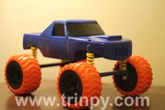 Miniature (1 Foot Long) Monster Truck 3D Printer Model