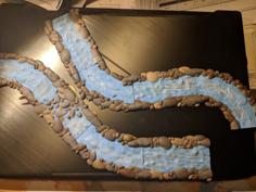 Fantasy Wargame Terrain – Stonebank River Modular 3D Printer Model