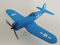 F4U Corsair Simple 1/48 Model Kit 3D Printer Model