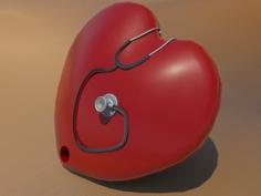 Big Heart Keychain- Valentine’s Day 3D Printer Model