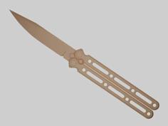 Butterfly Knife 3D Printer Model