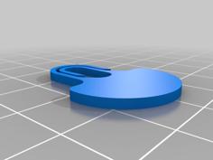 Yet Another Shopping Trolley Token (5 Czech Crowns) 3D Printer Model