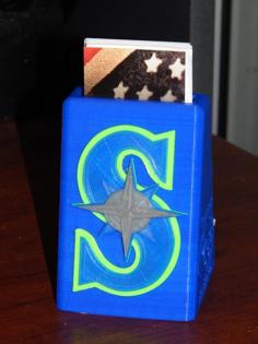 Seahawks Mariners Sounders Business Card Holder #1 3D Printer Model