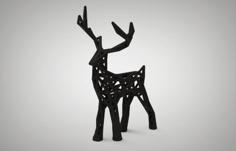 Wire-frame Holiday Deer 3D Printer Model