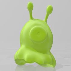 Brain Slug For Halloween! 3D Printer Model