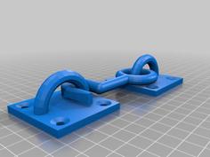 Hook And Eye Latch 3D Printer Model