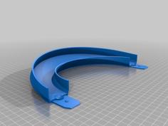 Hot Wheel Track 180 Deg Turn, 30 Deg Bank W/ Joiner (Redesign) 3D Printer Model