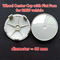 Wheel Center Cap Diameter 68mm. With Flat Face For BMW Vehicle 3D Printer Model