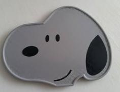 Snoopy Coaster 3D Printer Model