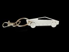 Tesla Cybertruck Keychain 3D Printer Model