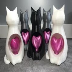 Lucy The Heart-turning Cat 3D Printer Model