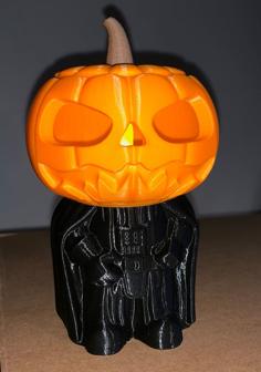 Darth Pumpkin Vader With Battery Tea Light 3D Printer Model