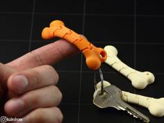 Flexible Bone Keychain 3D Printer Model