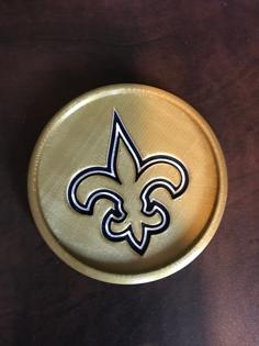 New Orleans Saints Coaster 3D Printer Model