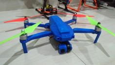 Foldable Drone Frame (wider Body, Higher Ground Clearence,bottom Access Plate) Remix 3D Printer Model