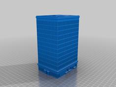 6mm Office Tower 5B – Hexed And Hexless 3D Printer Model