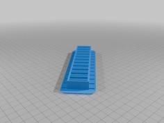 Reinforced Rectangle Hole Cover 1A 3D Printer Model