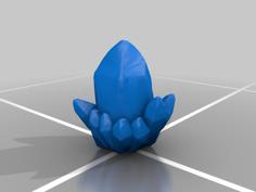 Low-Poly Chrystal 3D Printer Model