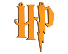 Earrings Pendant Letter Harry Potter 3D Printer Model