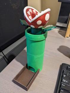 Piranha Plant Dice Tower 3D Printer Model