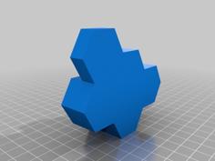 Hexagons USB Stand 3D Printer Model