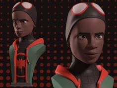 Miles Morales Bust – Into The Spider-Verse 3D Printer Model