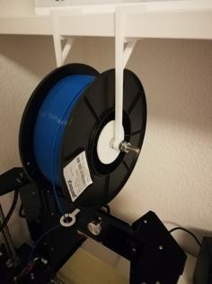 Filament Holder For Bookshelf 3D Printer Model