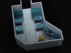 Among Us Med Bay Diorama 3D Printer Model