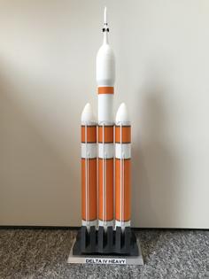 Delta IV Heavy With Orion Exploration Flight Test 1 3D Printer Model