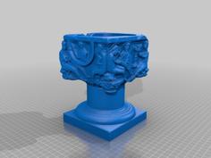 Baptismal Font, Church Sainte-Renelde Of Saintes 3D Printer Model