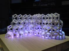 Twist Rhombic Dodecahedron Megastructure 3D Printer Model