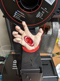 Yelling Hand 3D Printer Model