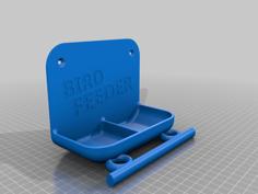 Bird Feeder_Base With Bird Stand. 3D Printer Model