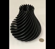 Spiral Vase Desk Pen Holder, Flower Holder Container Pot 3D Printer Model