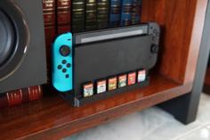 Switch Dock Game Card Holder 3D Printer Model