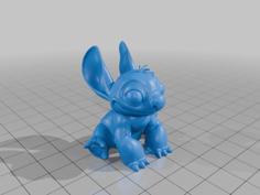 Cute Stich 3D Printer Model