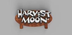 Harvest Moon Logo 3D Printer Model